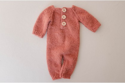 Macacão Tricot Terracota - Newborn Macacão Tricot Terracota - Newborn