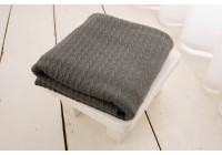Manta Luna Tricot Cinza Escuro