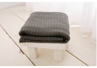 Manta Luna Tricot Cinza Escuro
