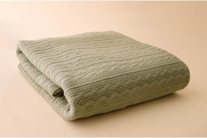 Manta Luna Verde Pastel