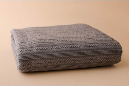 Manta Sienna Cinza Escuro