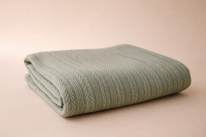 Manta Sienna Verde Pastel