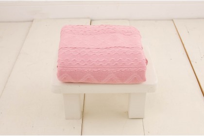 Manta Tricot Rosé Encanto