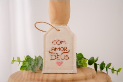 Tag Decorativa para Fotografia Newborn – Com Amor