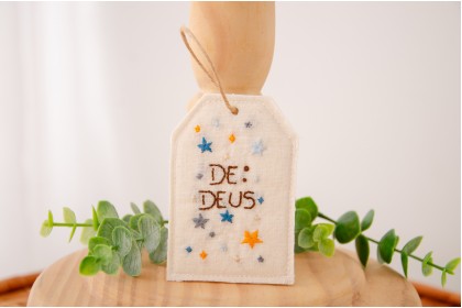 Tag Decorativa para Fotografia Newborn – De Deus 1