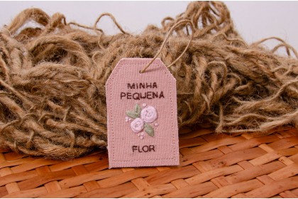 Tag Decorativa para Fotografia Newborn – Minha Pequena Flor Blush