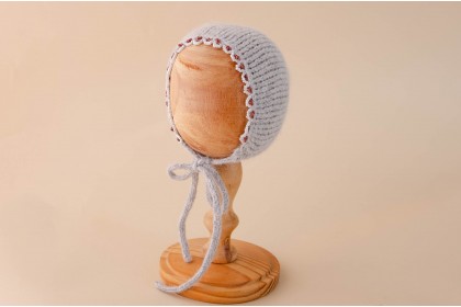 Touca Tricot Bordada Helena