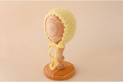 Touca Tricot Bordada Kamila