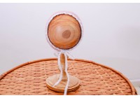 Touca Tricot Nuvem Mesclada Rose Branca