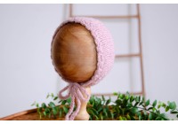 Touca Tricot Orelhinha Rosa Antigo
