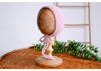 Touca Tricot Orelhinha Rosa Antigo