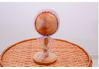 Touca Tricot Orelhinha Rosa Antigo