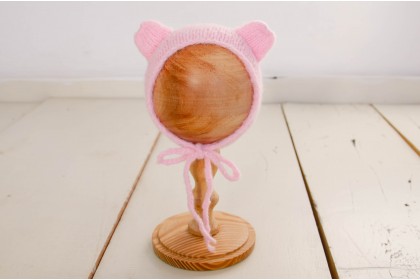 Touca Tricot Orelhinha Pink Candy