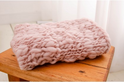 Layer de Lã Rosa Antigo