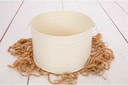 Baldinho Vintage com Alças - Creme (Acompanhamento)