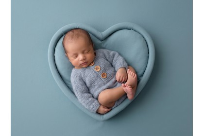 Body Tricot Azul - Newborn 