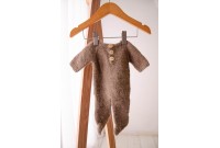 Macacão Fuzzy  - Marrom