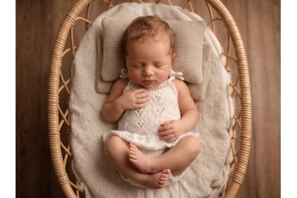 Body Tricot Kate Branco Mescla 2 - Newborn