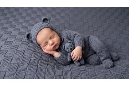 Manta Oliver Cinza Escuro