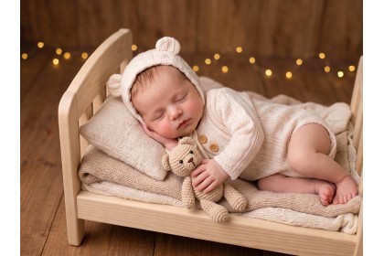 Conjunto Teddy Creme - Newborn