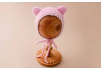 Conjunto Tricot Coração Rosa - Newborn