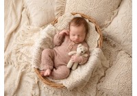 Macacão Tricot Canela - Newborn 