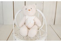 Urso de Pelúcia Creme - Tamanho G (Pré-venda)