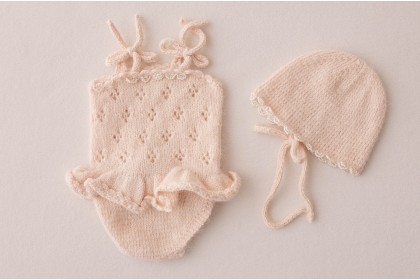 Conjunto Tricot Kate Vanilla - Newborn Conjunto Tricot Kate Vanilla - Newborn