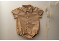 Body Camisa Leo - 3 a 6 meses