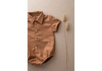 Body Camisa Leo - 3 a 6 meses