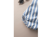 Body Vicente Azul Listrado - 1 a 3 meses