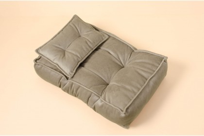 Futon Grande + Travesseiro Grey Tweed