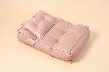 Futon Médio + Travesseiro Rosé