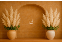 FA25FD04| Fundo fotográfico em tecido | Fine Art: Arco e pampas minimalista
