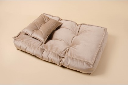 Futon Grande + Travesseiro Taupe