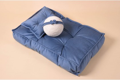 Kit Futon Médio - Azul Eclipse 