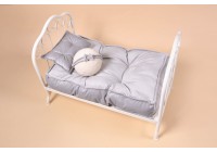 Kit Futon Grande - Cinza Claro 