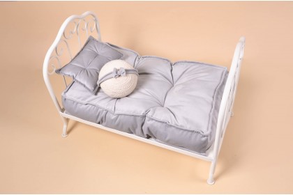 Kit Futon Grande - Cinza Claro 