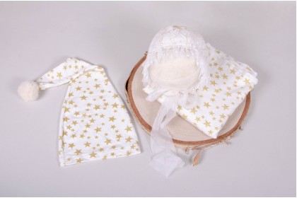 Conjunto Wrap + 2 Toucas Estrela II