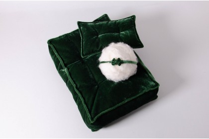 Kit Futon Grande - Verde Escuro  