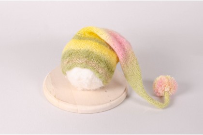 Gorro Mohair Pompom Rainbow II