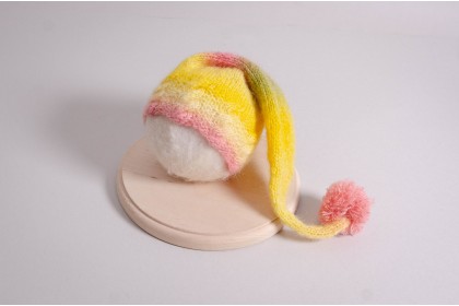 Gorro Mohair Pompom Rainbow III