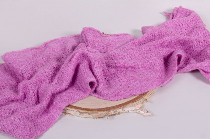 Wrap Tricot Rosa Carmim