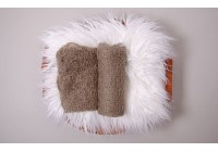 Wrap Mohair Cinza Natural