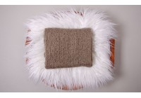 Wrap Mohair Cinza Natural