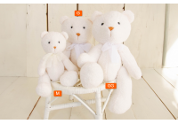 Urso de Pelúcia Off White - Tamanho GG