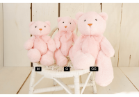 Urso de Pelúcia Rosa - Tamanho M
